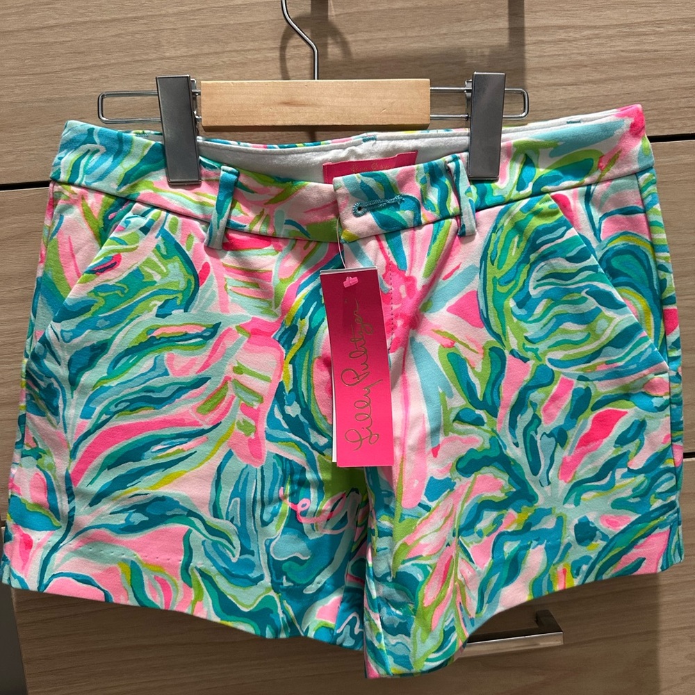 Lilly Pulitzer Women's Callahan Tropical Print Shorts - Pink, Green, Blue